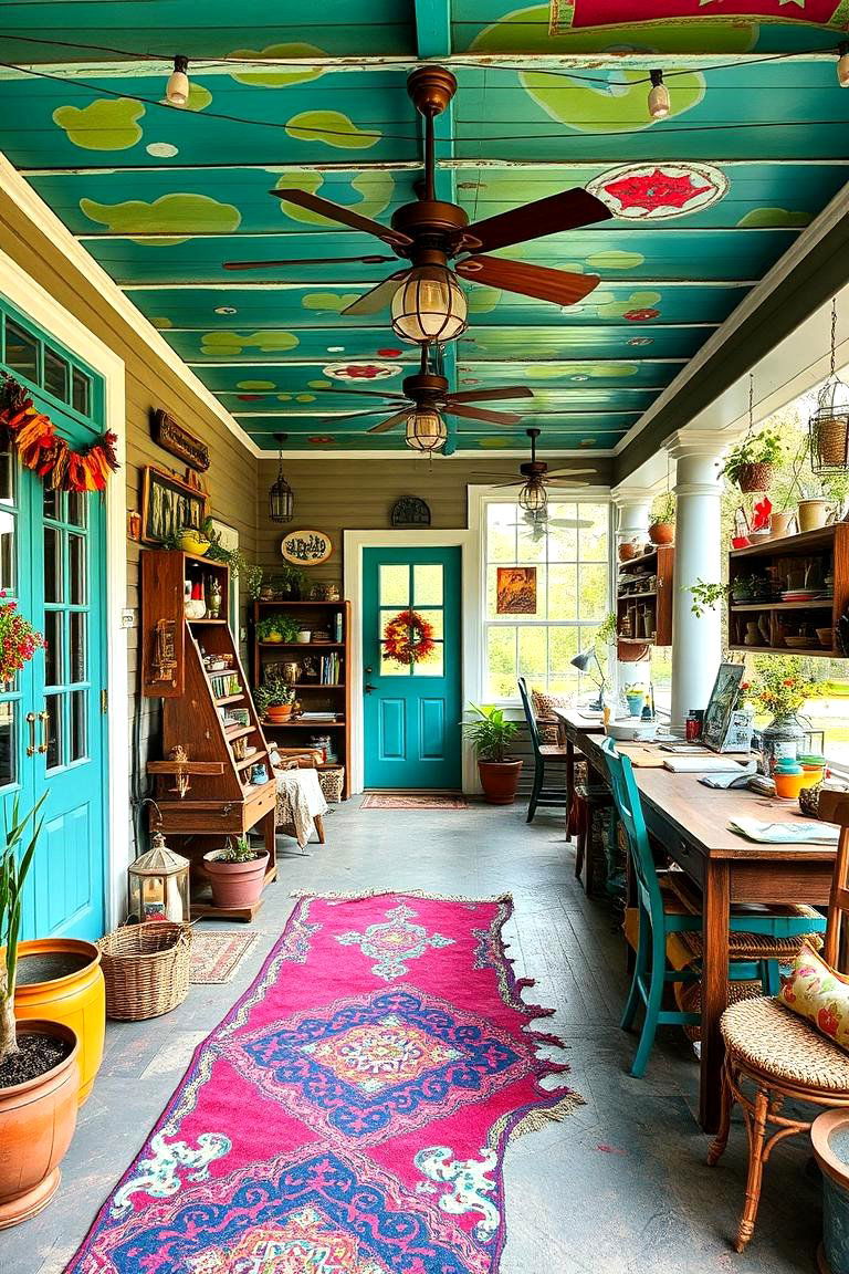 Artistic Expression and Crafting Spot - 24 Three Season Porch Ideas