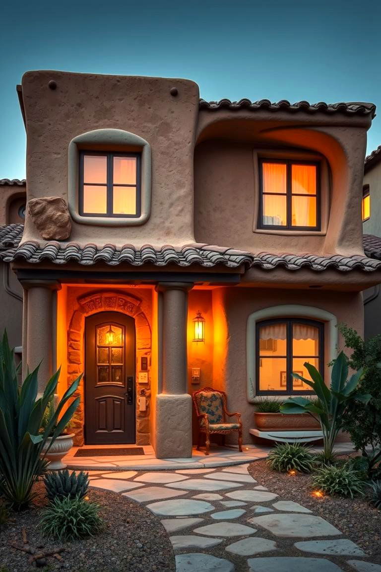 Artistic Expression with Clay Siding - 24 Home Designs Using Natural Clay Siding Colors