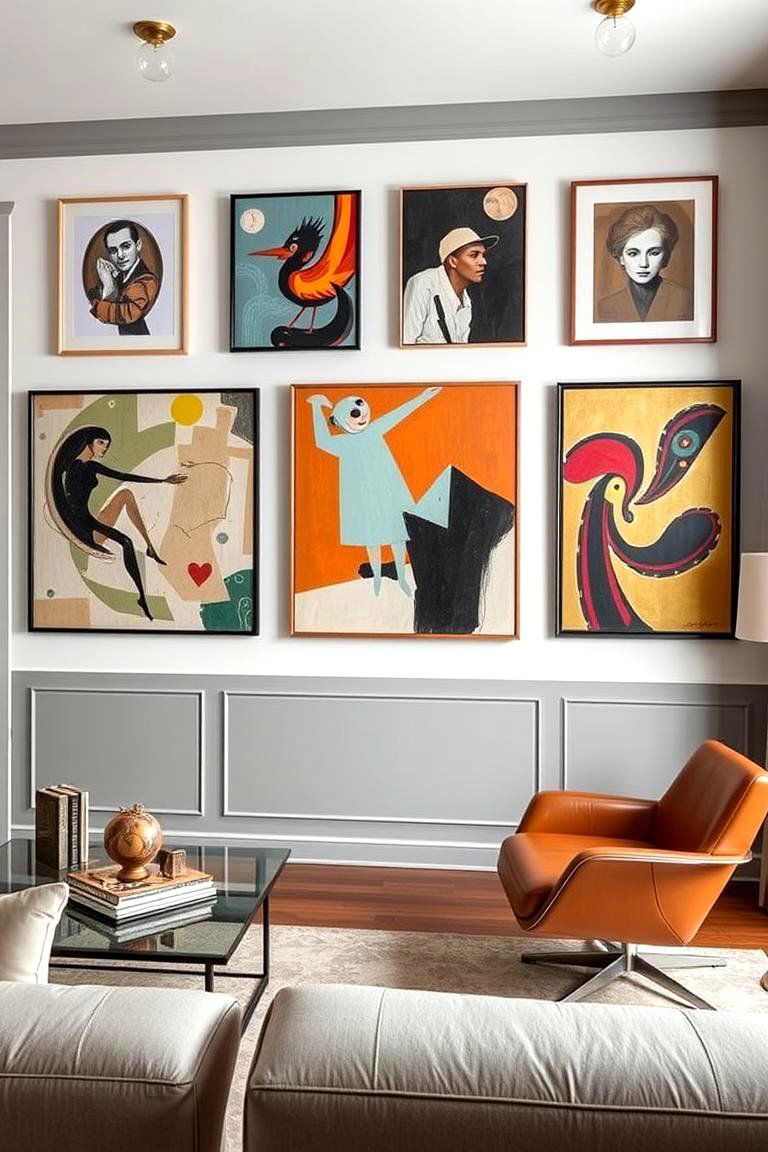 Artistic Expression - 24 Bachelor Room Ideas