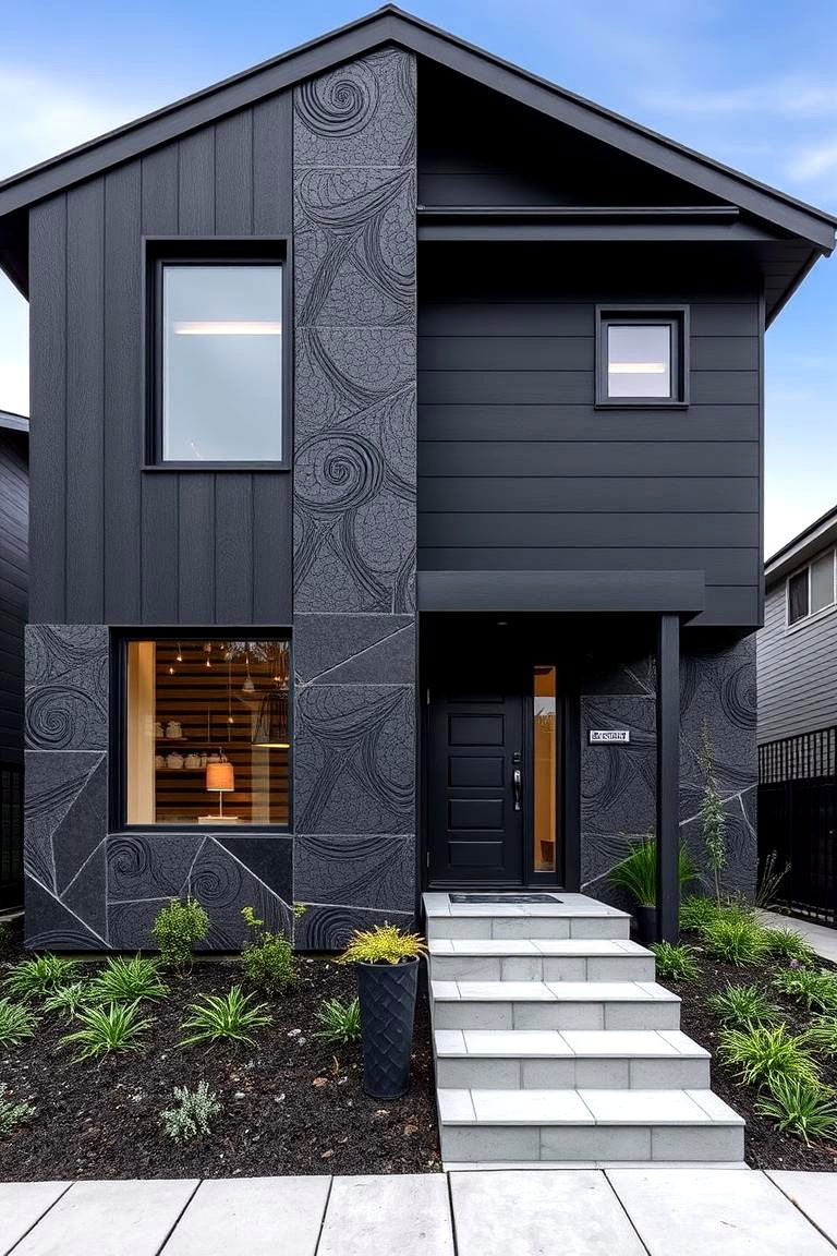 Artistic Facade Designs - 24 Modern Black Houses