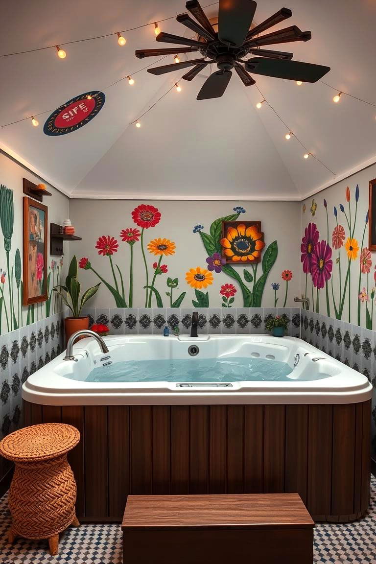 Artistic Flair - 24 Hot Tub Decor Ideas