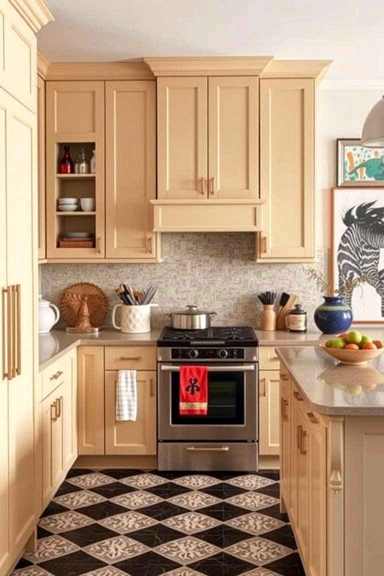 Artistic Flair - 24 Kitchens With Beige Kitchen Cabinets