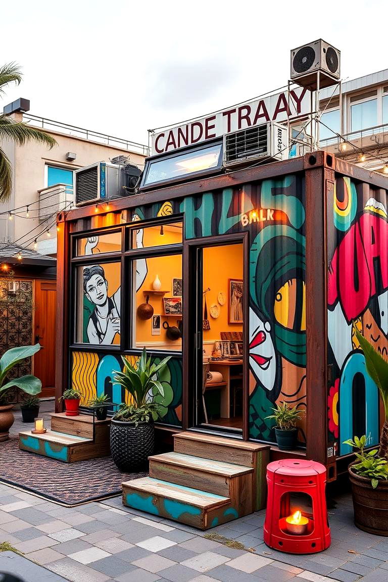 Artistic Flair Container Home - 24 Container Home Ideas