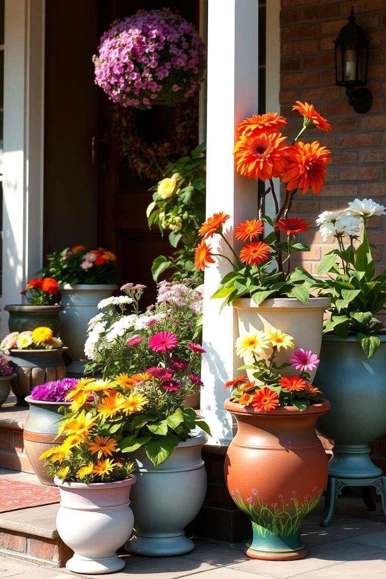 Artistic Floral Display - 24 Porch Greenhouse Ideas