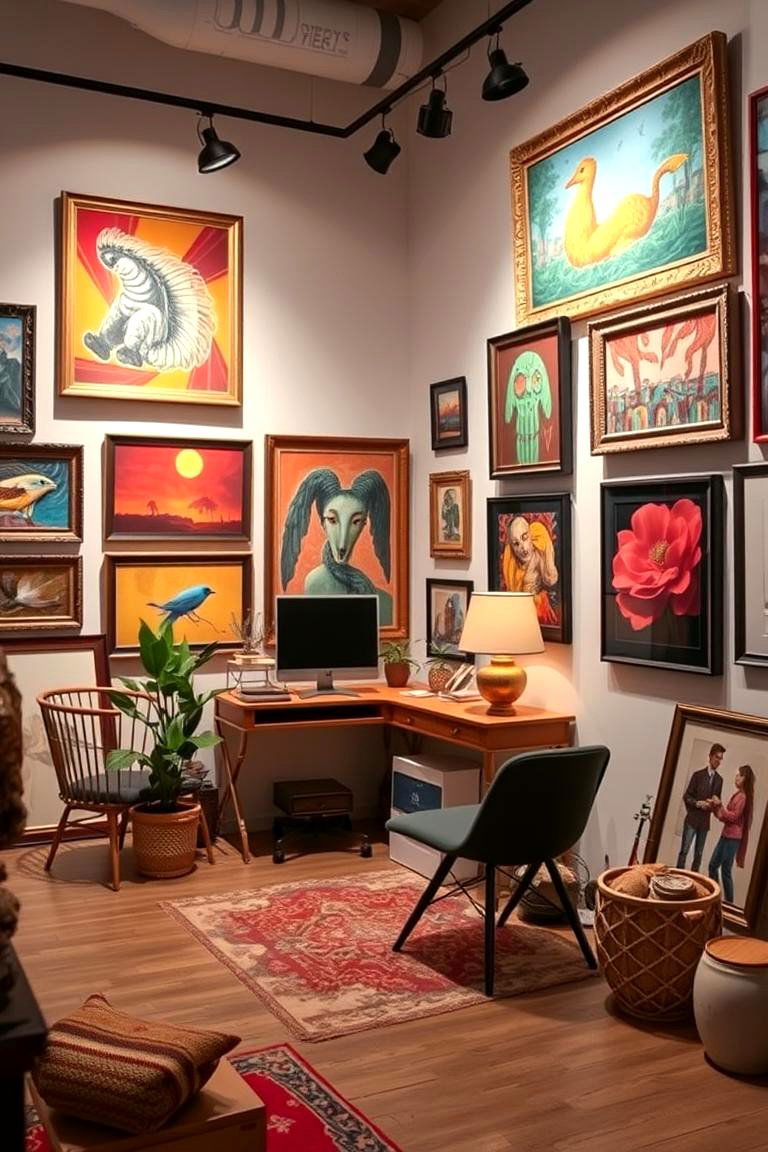 Artistic Gallery Setting - 24 Home Office Background Ideas