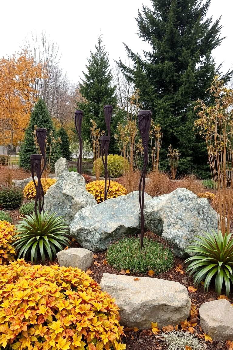 Artistic Garden Sculptures - 24 Fall Garden Ideas