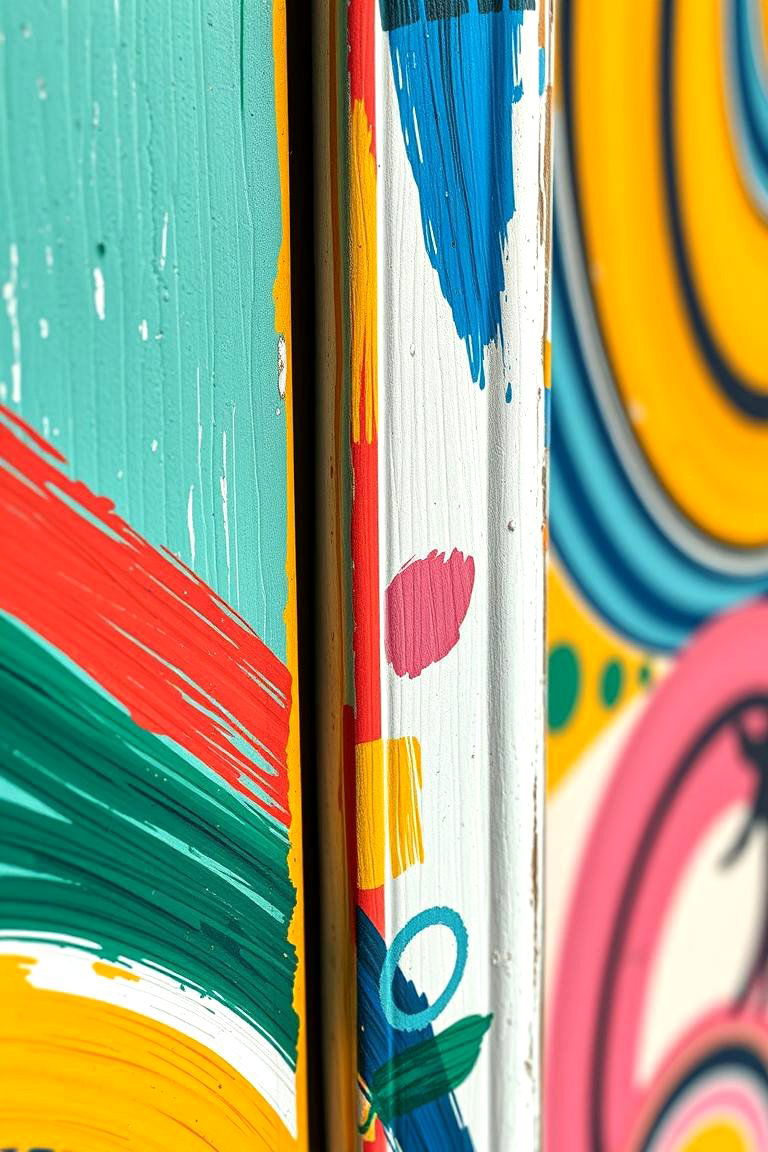 Artistic Hand Painted Trim - 24 Door Trim Ideas
