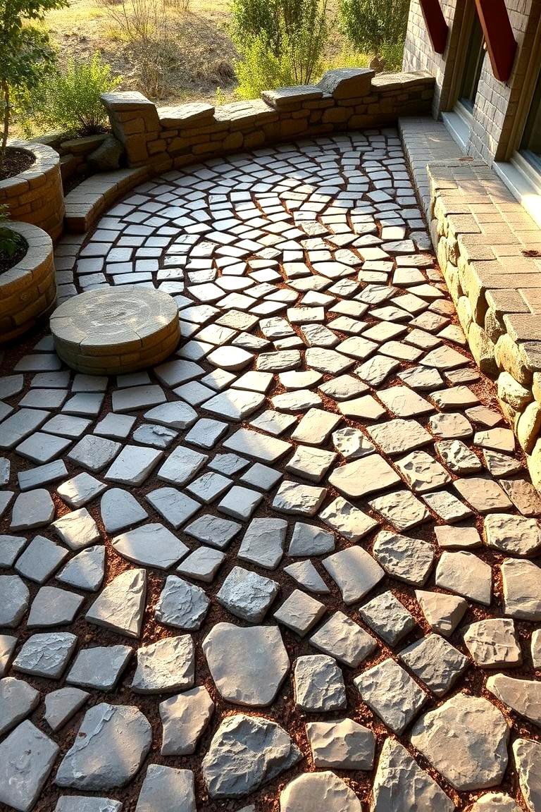 Artistic Hand Paved Look - 24 cobblestone patio ideas