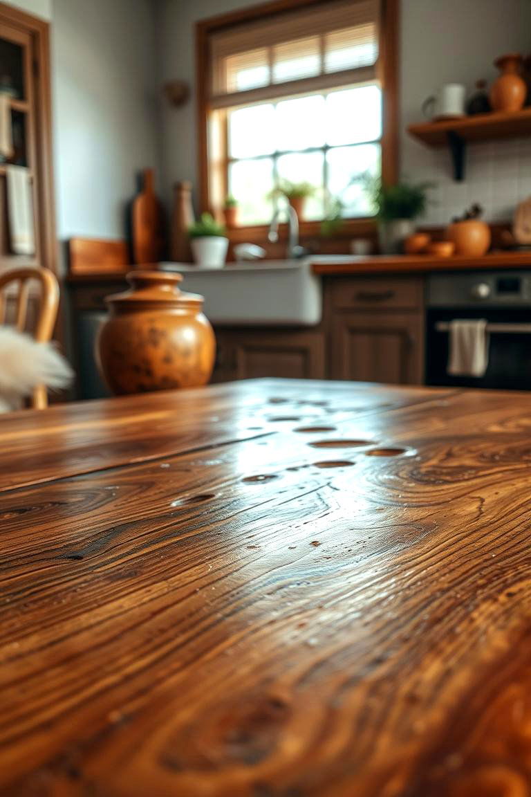 Artistic Handcrafted Table Uniqueness - 24 Small Kitchen Table Ideas