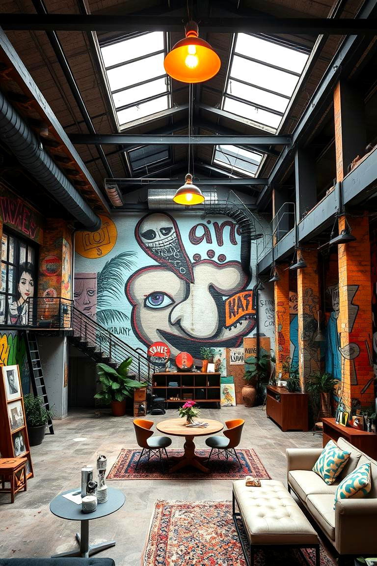 Artistic Industrial Loft Office - 24 Loft Office Ideas