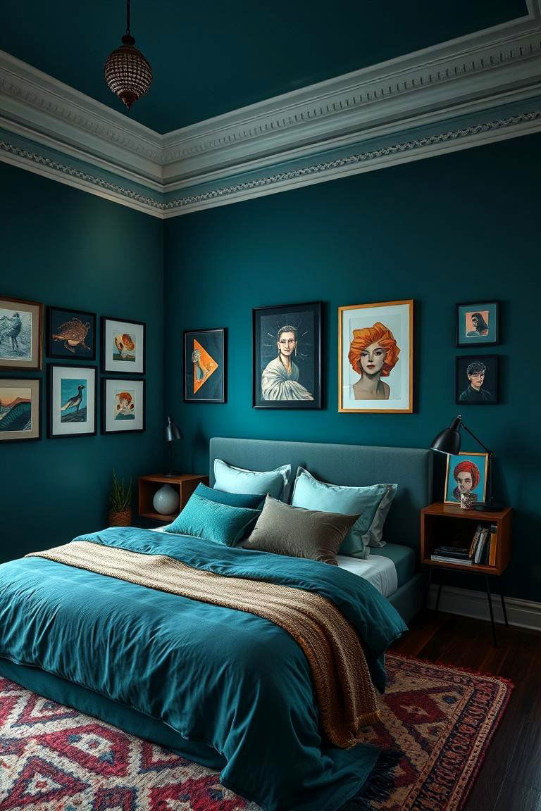Artistic Jade Showcase - 24 Jade Green Bedroom Ideas