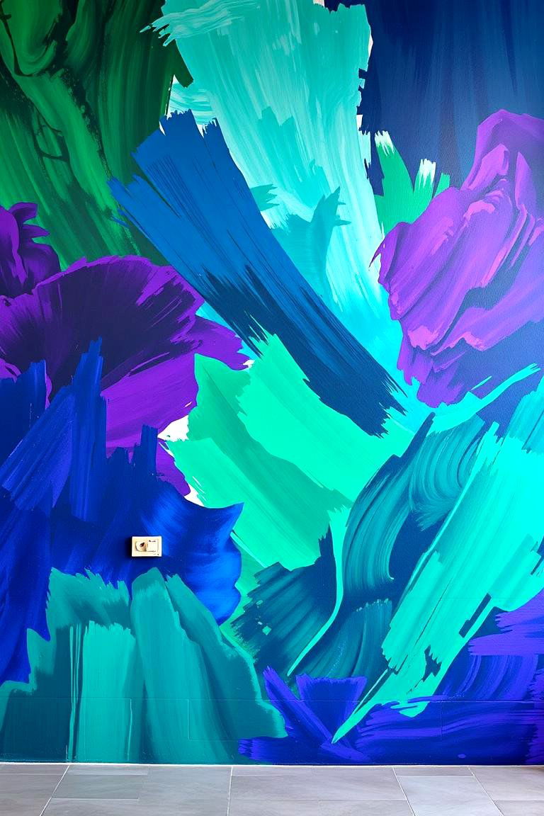 Artistic Jewel Inspired Murals - 24 Ways to Decorate With Jewel Tones