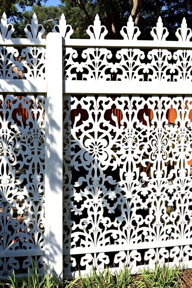 Artistic Laser Cut Patterns - 24 Decorative Fence Ideas