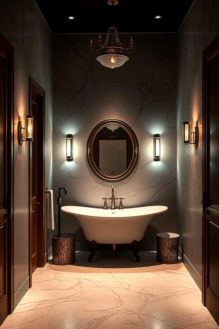 Artistic Lighting Fixtures - 24 Primary Bathroom Ideas