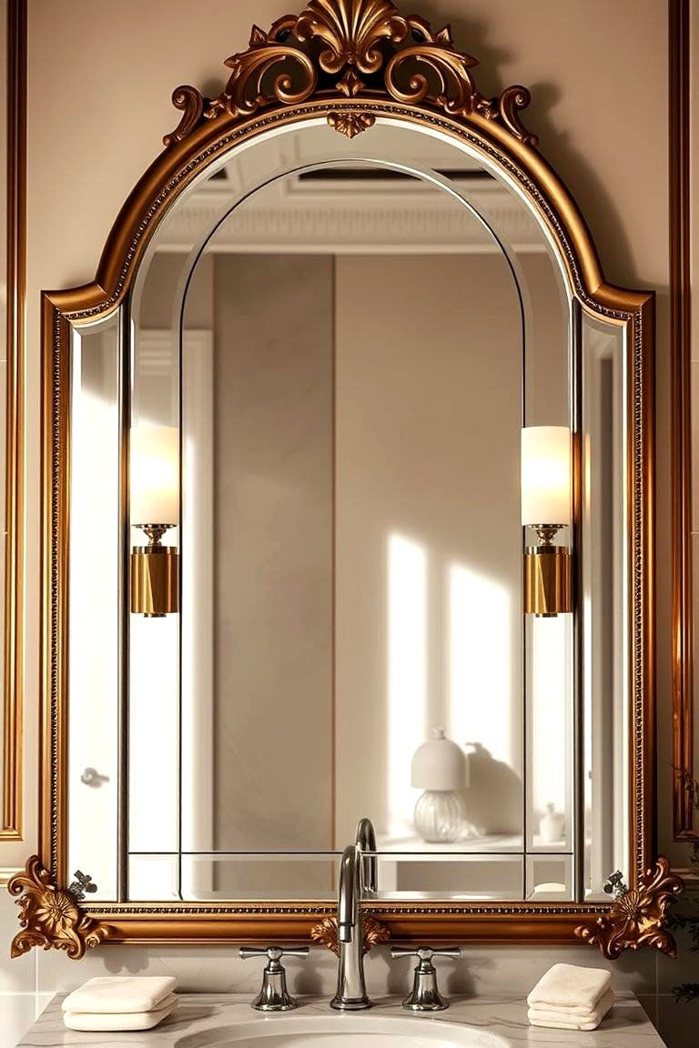 Artistic Mirrors and Reflections - 24 Boho Bathroom Ideas