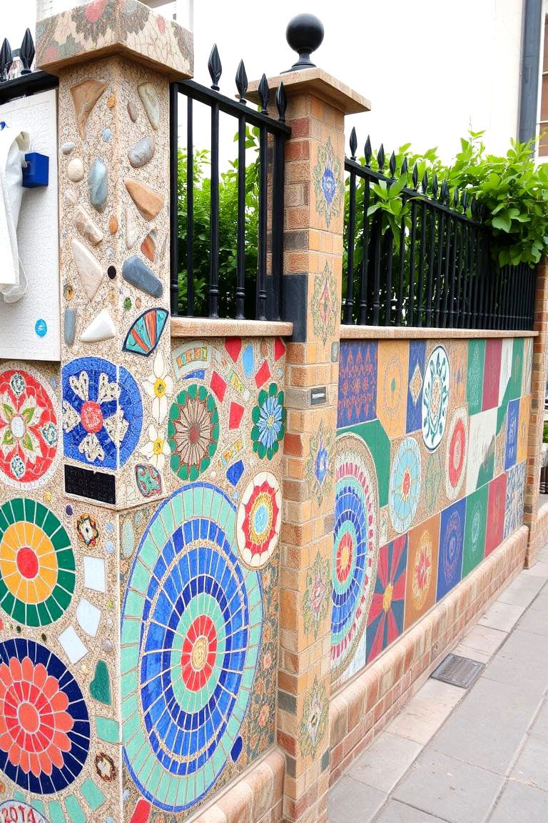 Artistic Mosaic Inspiration - 24 Corner Fence Ideas