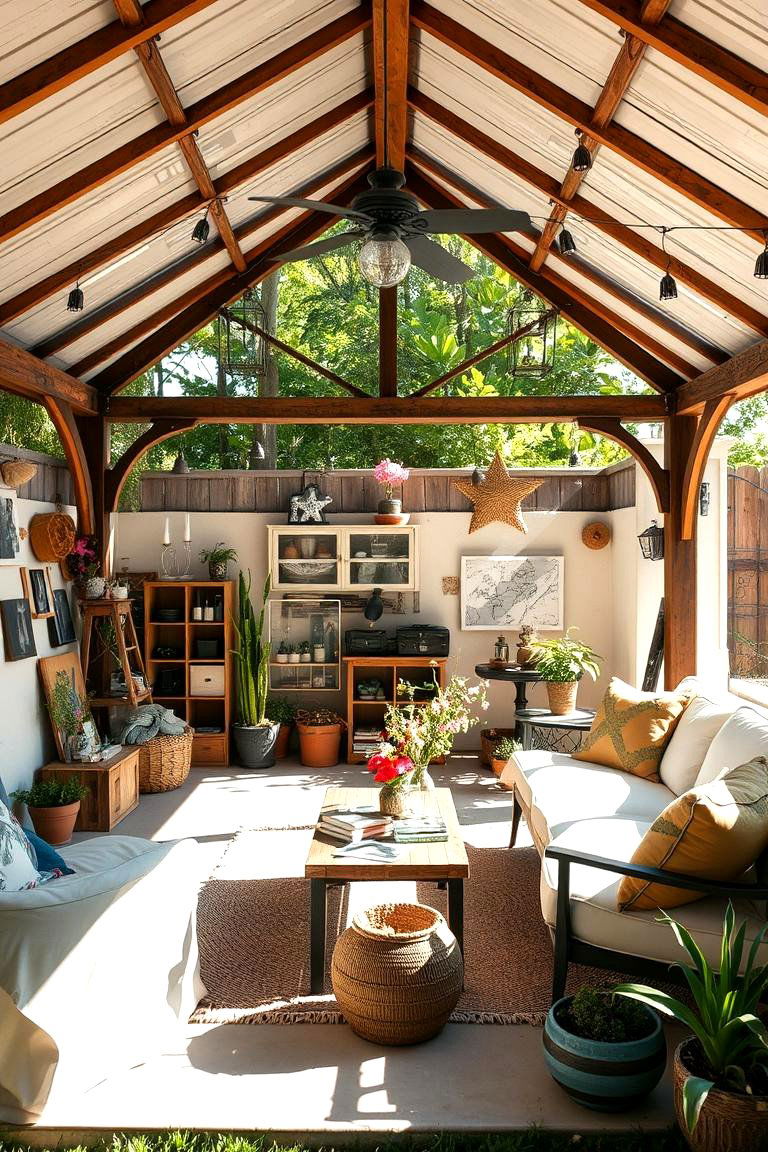 Artistic Outdoor Studio - 24 patio with a gazebo ideas