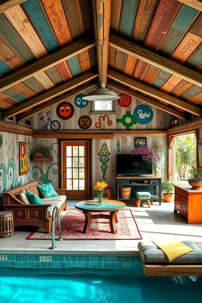 Artistic Rustic Expression - 24 Rustic Pool House Ideas