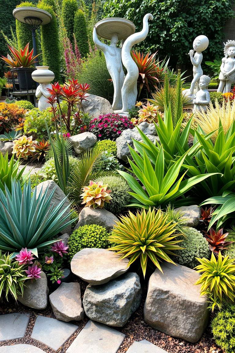 Artistic Sculptural Garden - 24 South Florida Landscaping Ideas