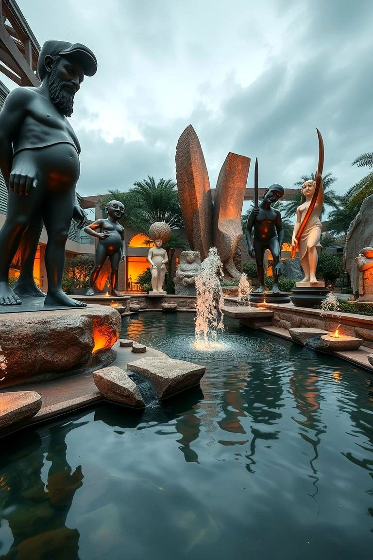 Artistic Sculptural Lagoon - 24 Lagoon Pool Ideas
