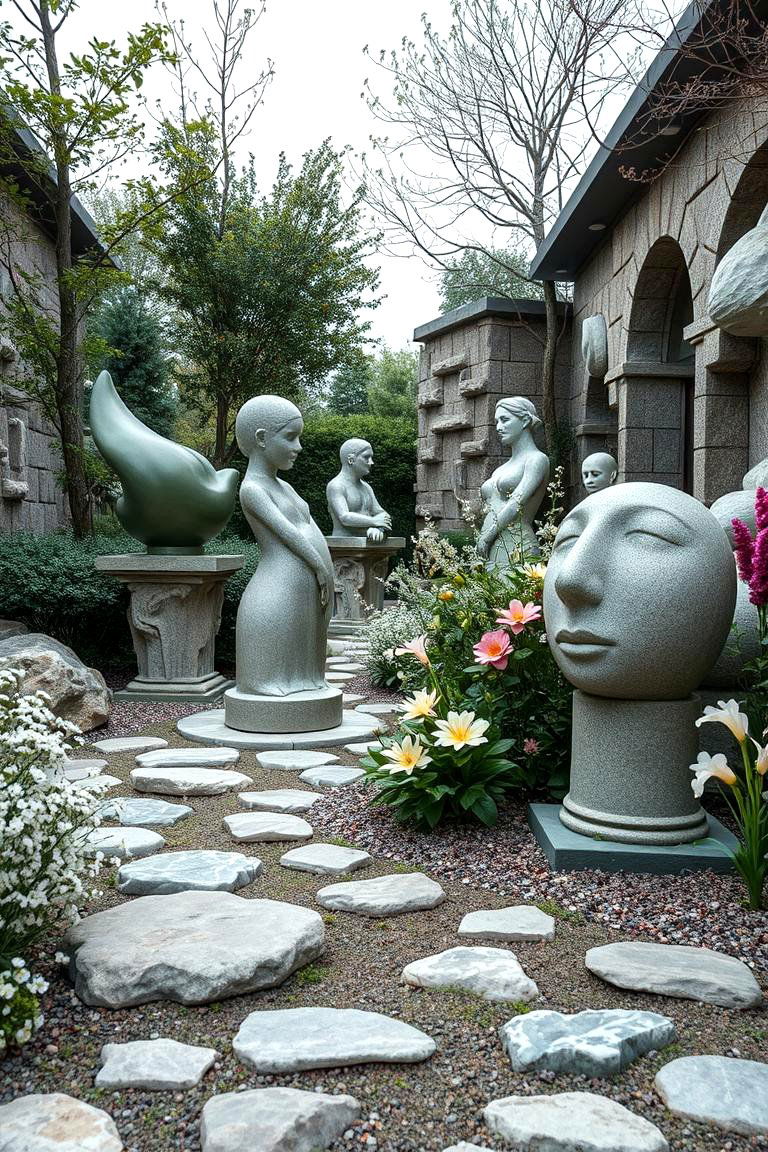 Artistic Sculpture Fairy Garden - 24 Large Fairy Garden Ideas
