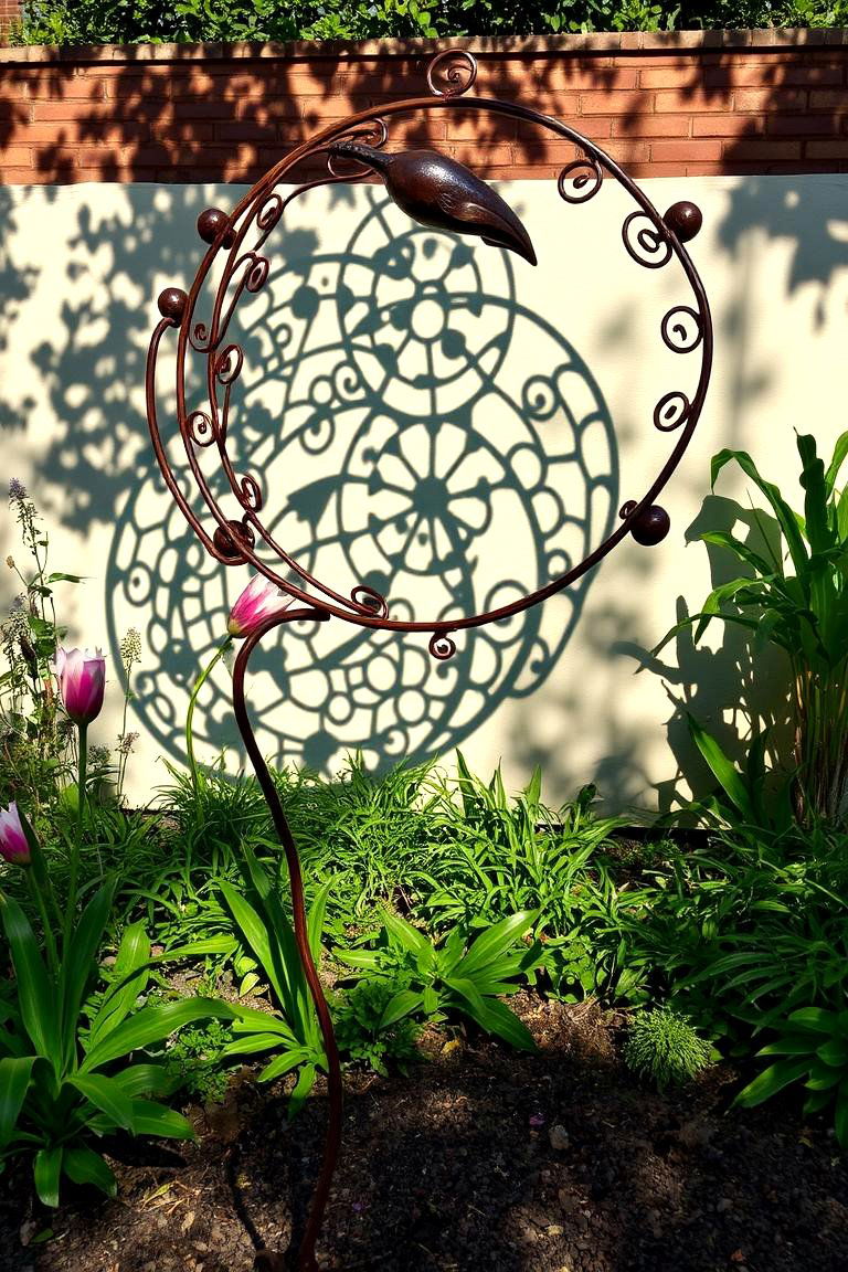 Artistic Shade Sculpture - 24 Garden Shade Ideas