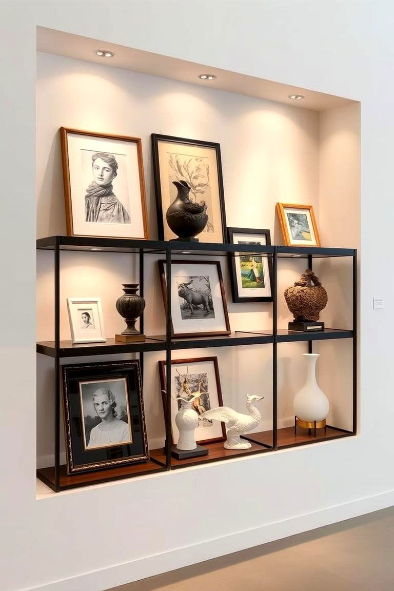 Artistic Showcase Shelves - 24 Shelf Decor Ideas