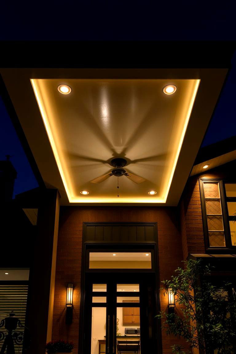 Artistic Soffit Lighting for a Bold Visual Statement - 24 Soffit Lighting Ideas