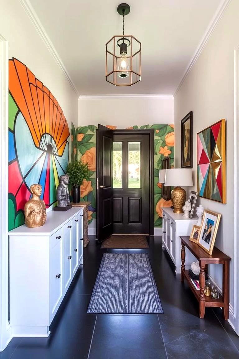 Artistic Statement Entryway - 24 Entryway Ideas