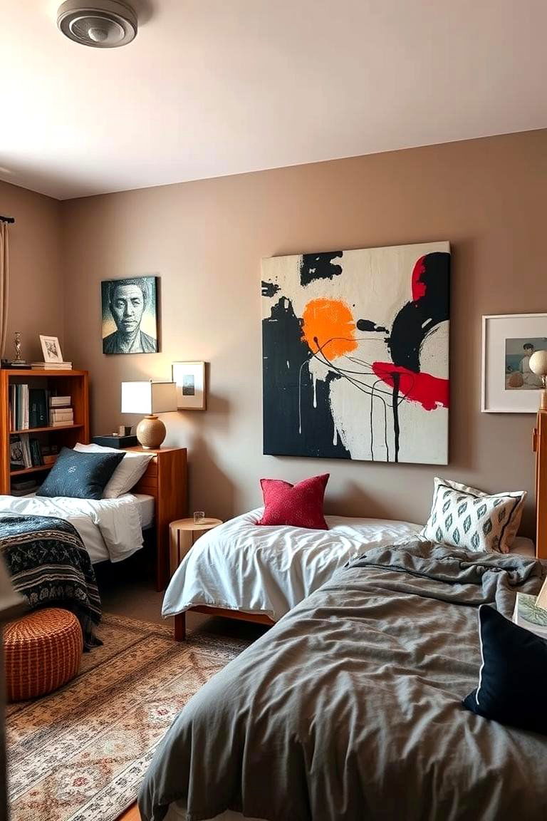 Artistic Statement Pieces - 24 Dorm Room Decorating Ideas
