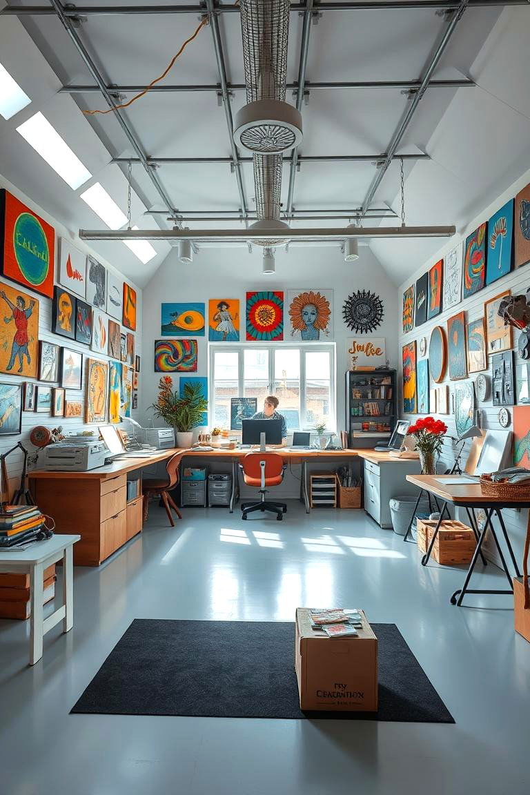Artistic Studio Box Room - 24 Box Room Ideas