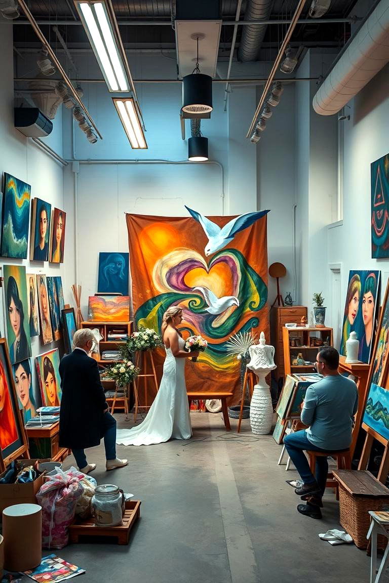 Artistic Studio or Workshop Ceremony - 24 Wedding Ceremony Ideas