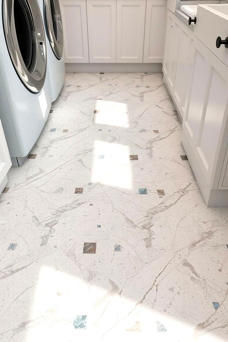 Artistic Terrazzo Trends - 24 Laundry Room Floor Ideas