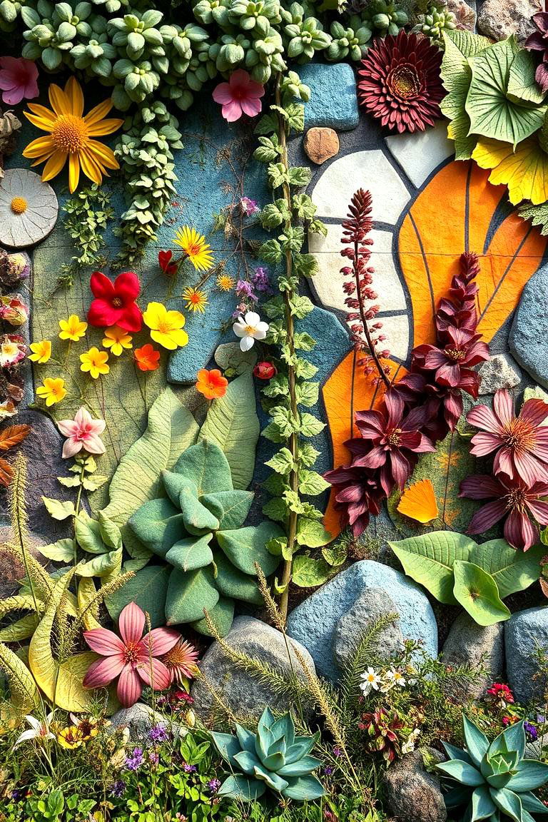 Artistic Vertical Garden Murals - 24 Vertical Garden Ideas