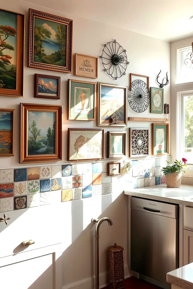 Artistic Wall Decor - 24 Summer Kitchen Ideas
