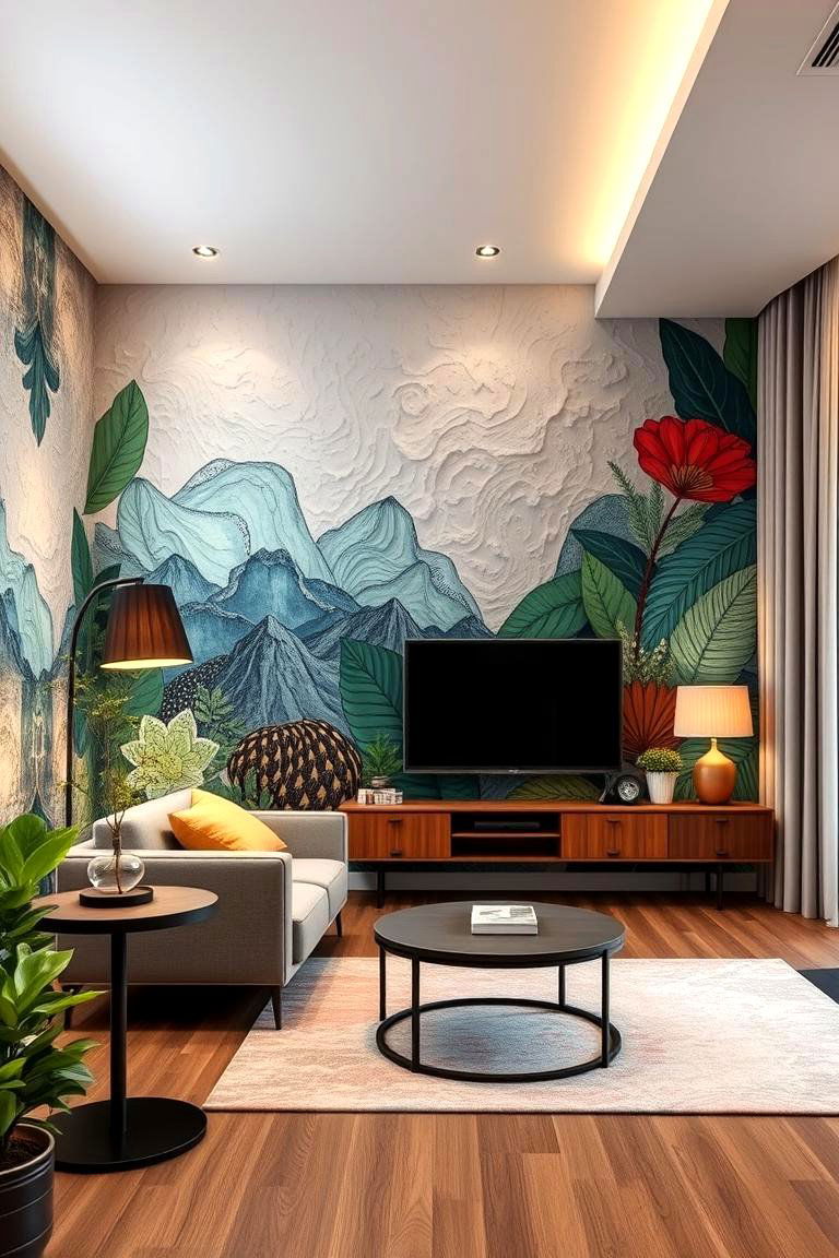 Artistic Wall Treatments - 24 Condo Interior Design Ideas