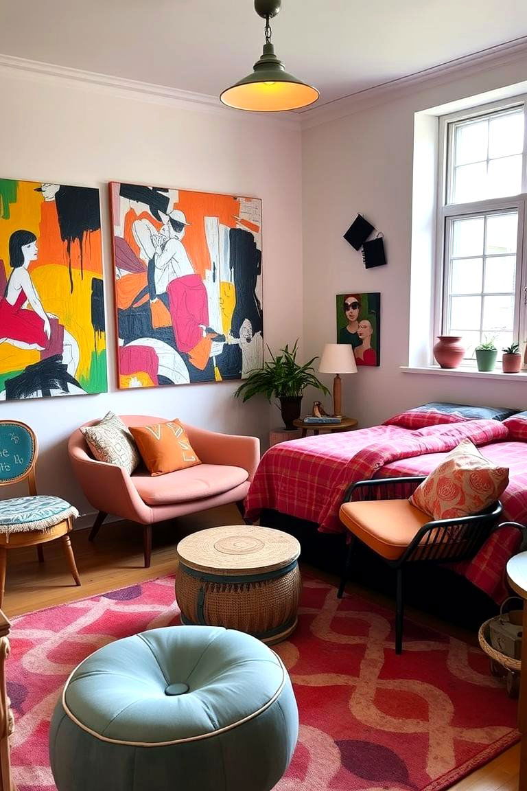 Artistic and Creative Space - 24 Guest Bedroom Ideas