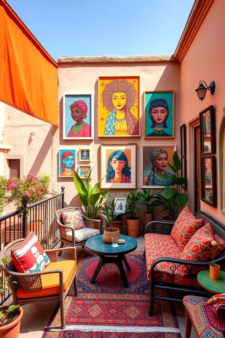 Artistic and Vibrant Space - 24 Penthouse Balcony Ideas