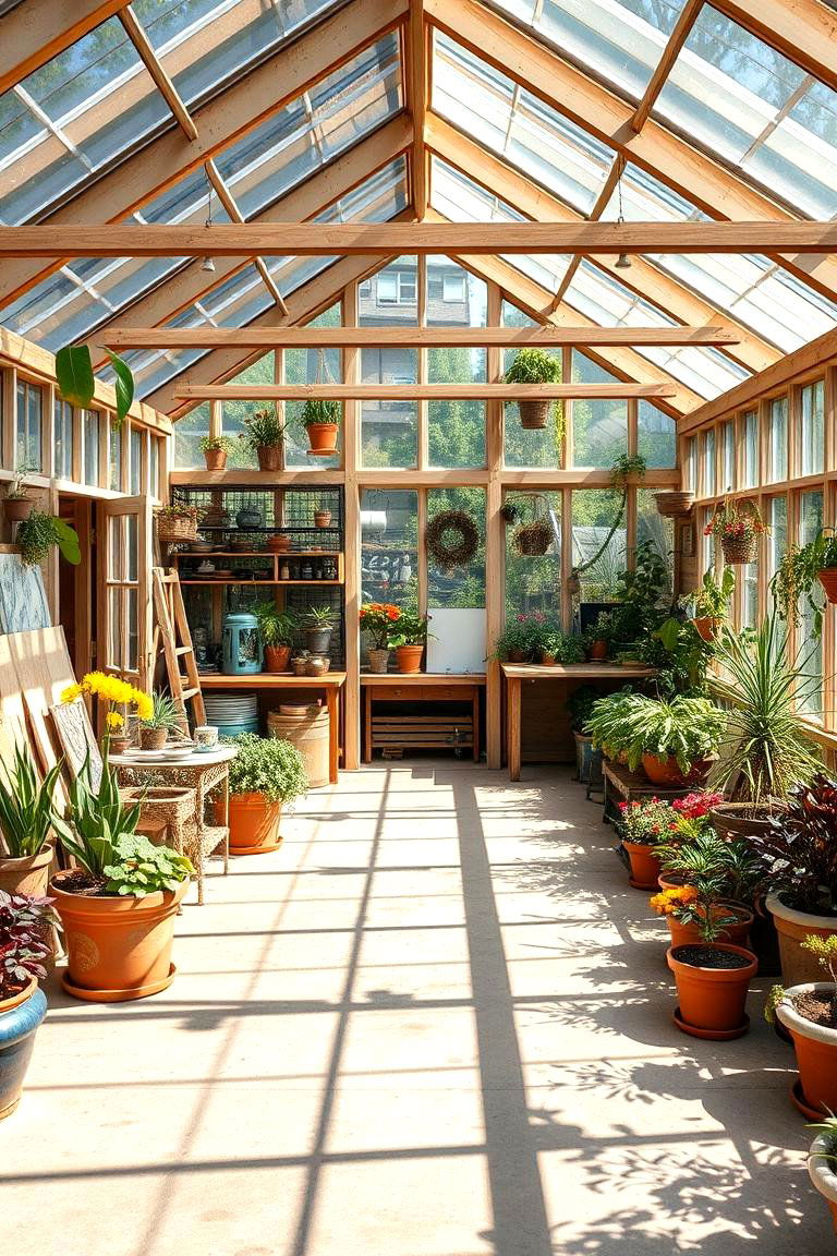 Artists Greenhouse and Studio Shed - 24 Greenhouse and Shed Combo Ideas