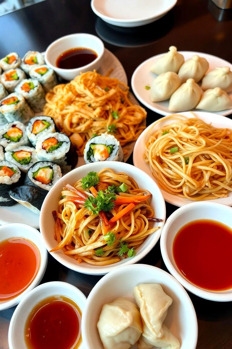 Asian Fusion Delight - 24 Wedding Buffet Ideas
