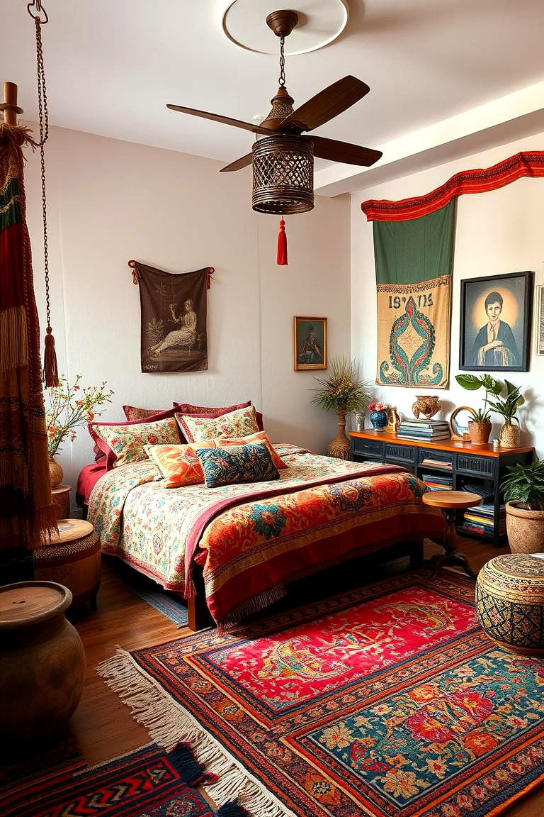 Asian Inspired Boho Bedroom - 24 Asian Bedroom Ideas
