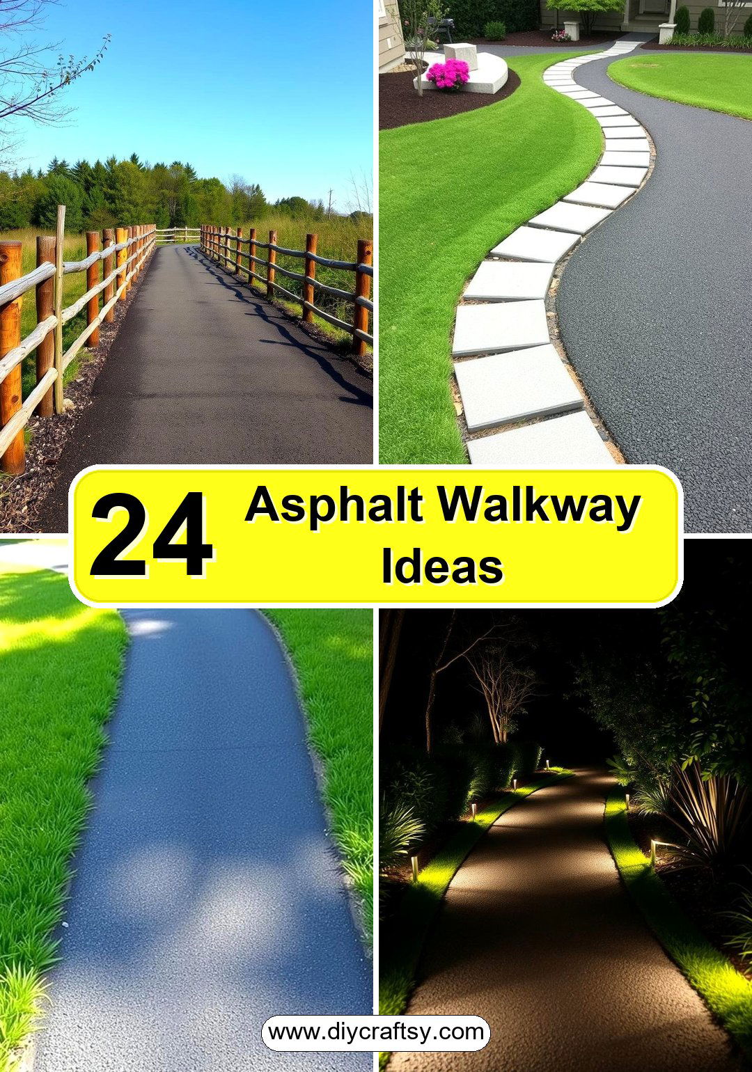 Asphalt Walkway Ideas