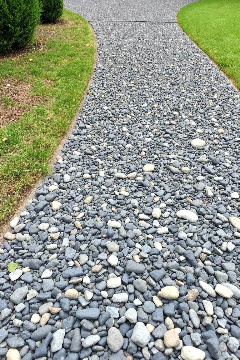 Asphalt Walkway with Recycled Materials - 24 Asphalt Walkway Ideas