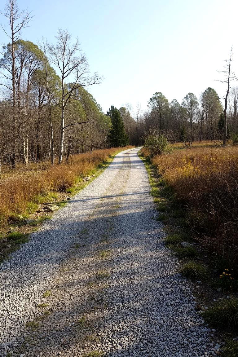 Asphalt and Gravel Mix - 24 Asphalt Walkway Ideas