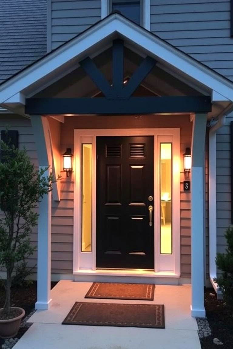 Attached Shed Roof Entryway - 24 Shed Roof Porch Design Ideas
