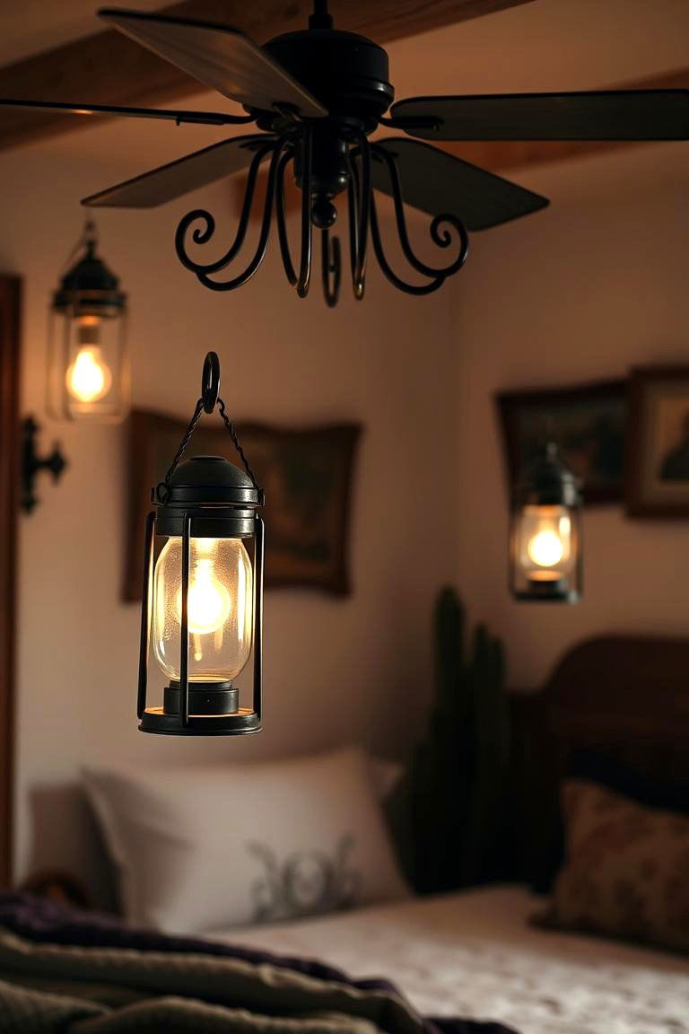 Authentic Western Lighting - 24 Western Bedroom Ideas