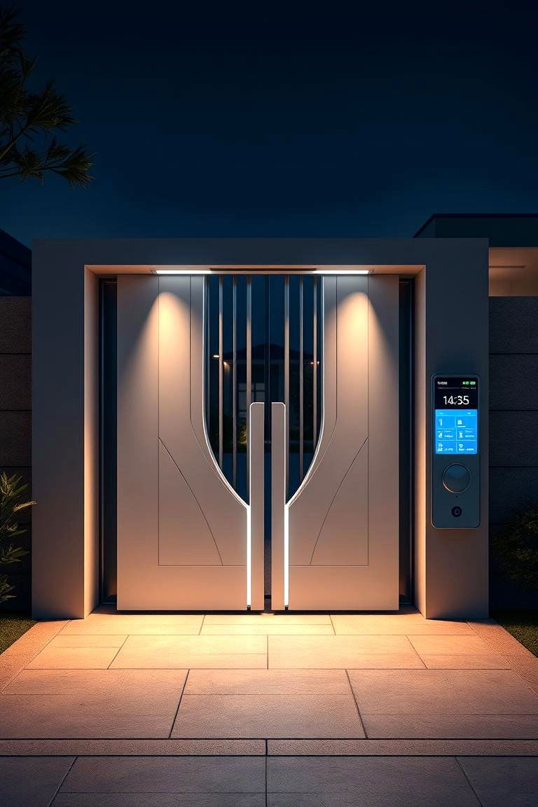 Automated Smart Gate System - 24 Driveway Gate Ideas