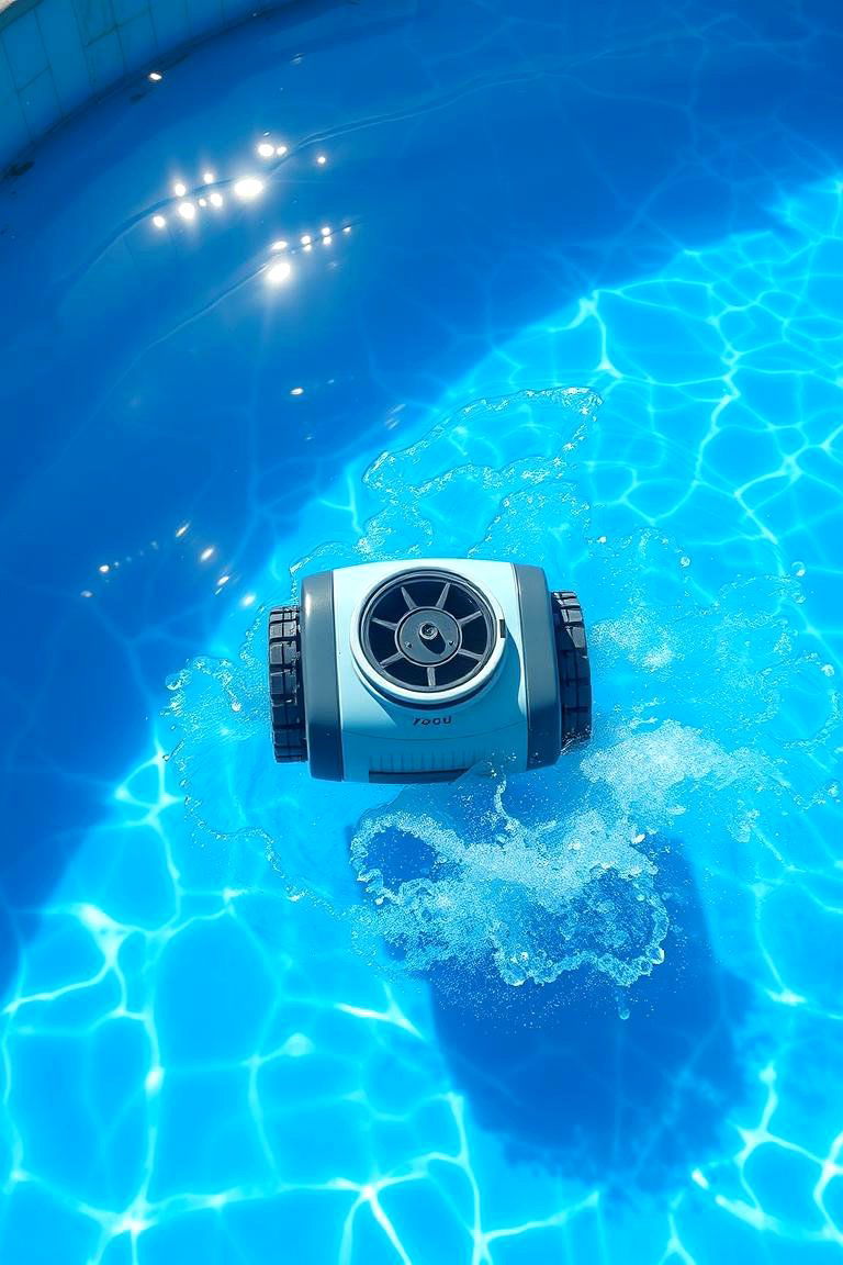 Automatic Cleaner for Effortless Maintenance - 24 Semi Inground Pool Ideas