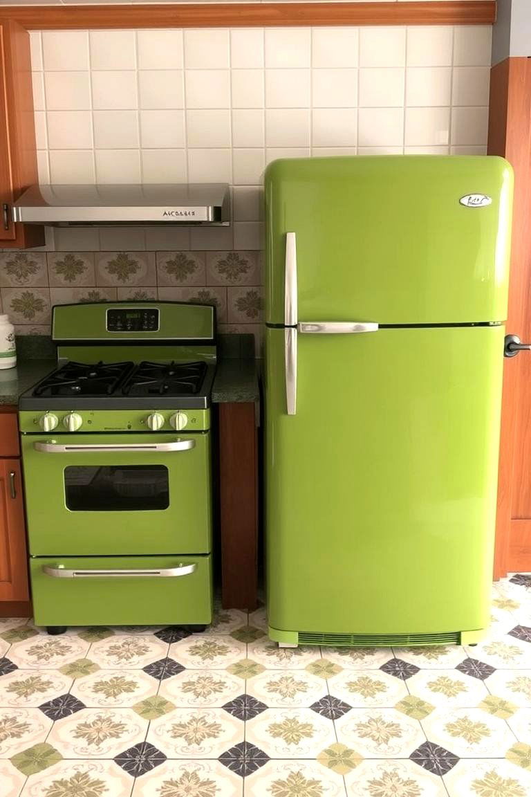 Avocado Green Appliances - 24 70s Kitchen Ideas