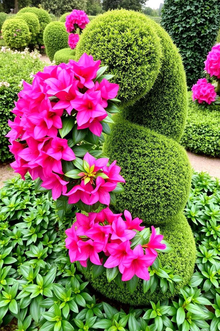 Azalea Topiary Art - 24 Azalea Garden Ideas